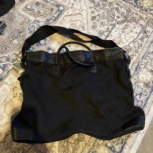 Large black carryall bag